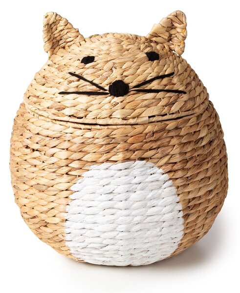 Dječja kutija za pohranu od vodenog zumbula u prirodnoj boji ø 40x43 cm Cat – Compactor