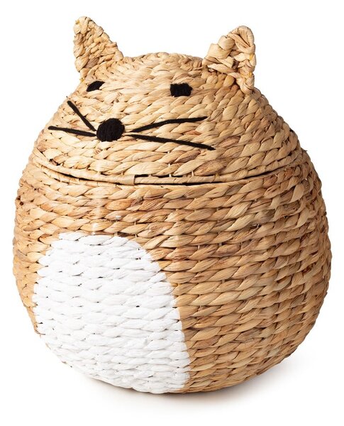 Dječja kutija za pohranu od vodenog zumbula u prirodnoj boji ø 40x43 cm Cat – Compactor