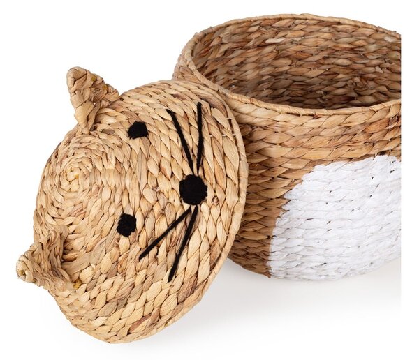 Dječja kutija za pohranu od vodenog zumbula u prirodnoj boji ø 40x43 cm Cat – Compactor