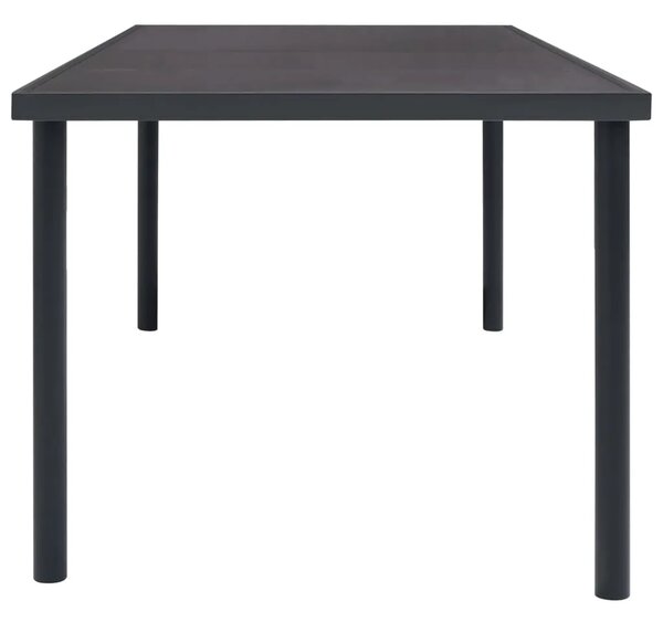 Vrtni stol - Blagovaonski stol antracit 150 x 90 x 74 cm čelični - 150 x 90 x 74 cm 1 150 x 90 x 74 cm