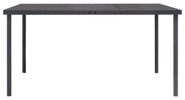Vrtni stol - Blagovaonski stol antracit 150 x 90 x 74 cm čelični - 150 x 90 x 74 cm 1 150 x 90 x 74 cm