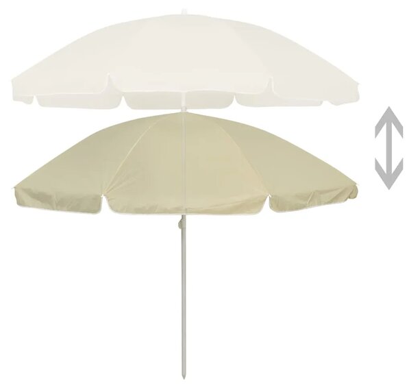 Suncobran za plažu žuta boja pijeska 240 cm - Pijesak 240 cm 1 Pijesak