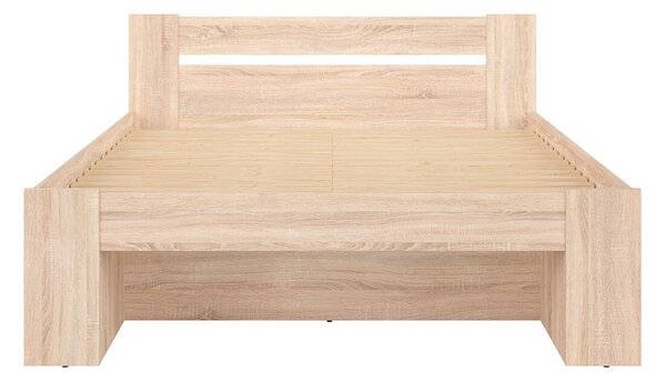 Bračni krevet 160 cm Nepo Plus 14 (hrast sonoma) (bez podnice)