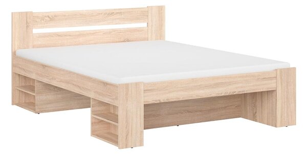 Bračni krevet 160 cm Nepo Plus 14 (hrast sonoma) (bez podnice)