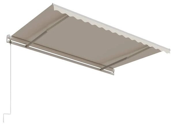 Tenda na automatsko uvlačenje 450 x 300 cm krem - Krema 450 x 300 cm 1 s bijelim okvirom