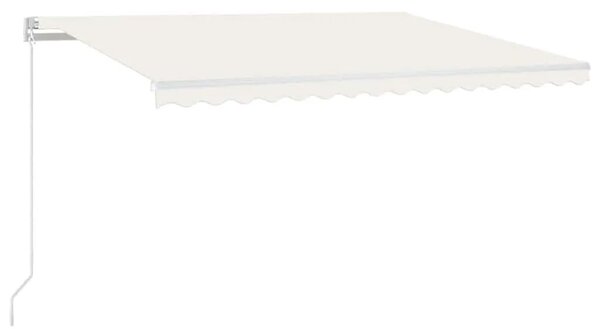 Tenda na automatsko uvlačenje 450 x 300 cm krem - Krema 450 x 300 cm 1 s bijelim okvirom