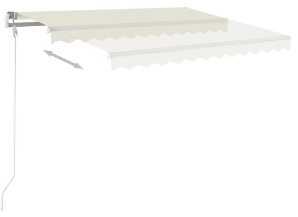 Tenda na ručno uvlačenje 400 x 350 cm krem - Krema 400 x 350 cm 1 s bijelim okvirom