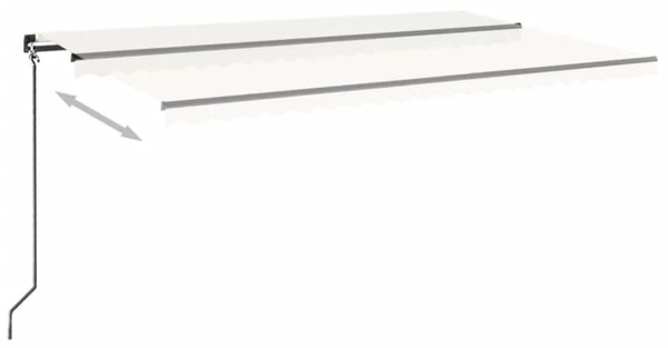 Tenda na ručno uvlačenje 500 x 300 cm krem - Krema 500 x 300 cm 1 Krema