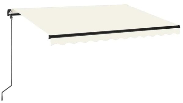 Tenda na ručno uvlačenje s LED svjetlom 350 x 250 cm krem - Krema 350 x 250 cm 1 Krema