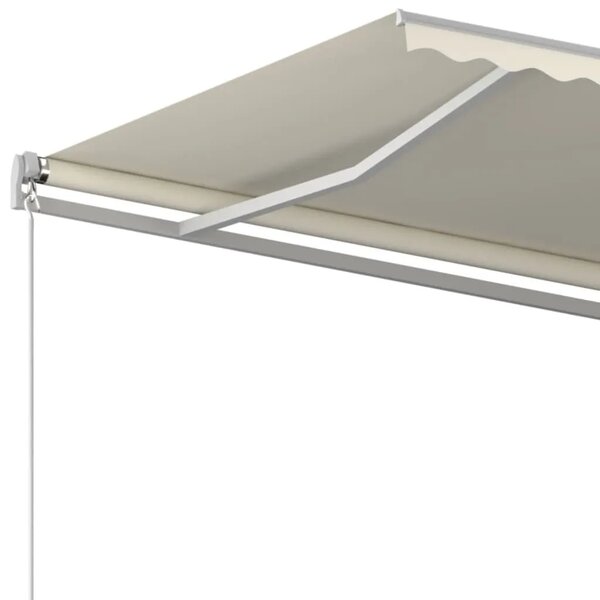 Tenda na ručno uvlačenje 400 x 350 cm krem - Krema 400 x 350 cm 1 s bijelim okvirom