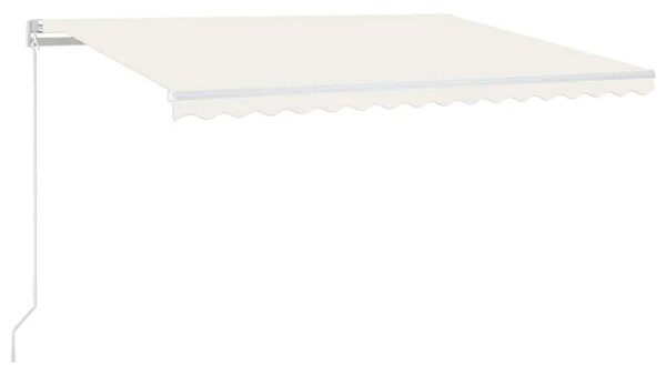 Tenda na ručno uvlačenje 400 x 350 cm krem - Krema 400 x 350 cm 1 s bijelim okvirom