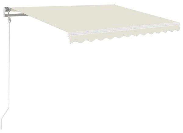 Tenda na automatsko uvlačenje 350 x 250 cm krem - Krema 350 x 250 cm 1 s bijelim okvirom