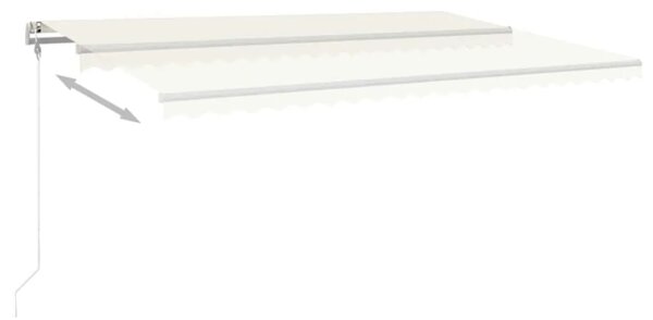 Tenda na automatsko uvlačenje 500x300 cm krem - Krema 500 x 300 cm 1 s bijelim okvirom
