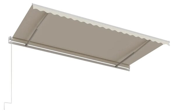 Tenda na automatsko uvlačenje 500x300 cm krem - Krema 500 x 300 cm 1 s bijelim okvirom