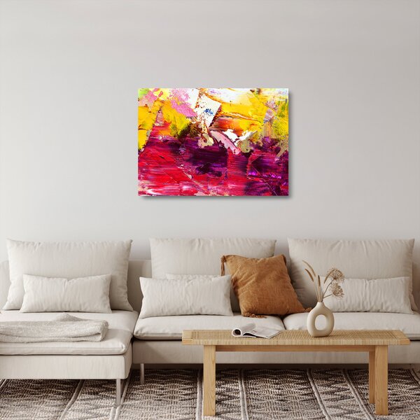 Staklena slika apstrakcije - slikanje (70x50 cm)