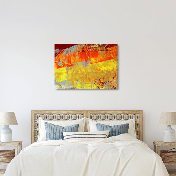 Staklena slika apstrakcije - slikanje (70x50 cm)