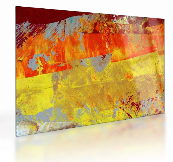 Staklena slika apstrakcije - slikanje (70x50 cm)