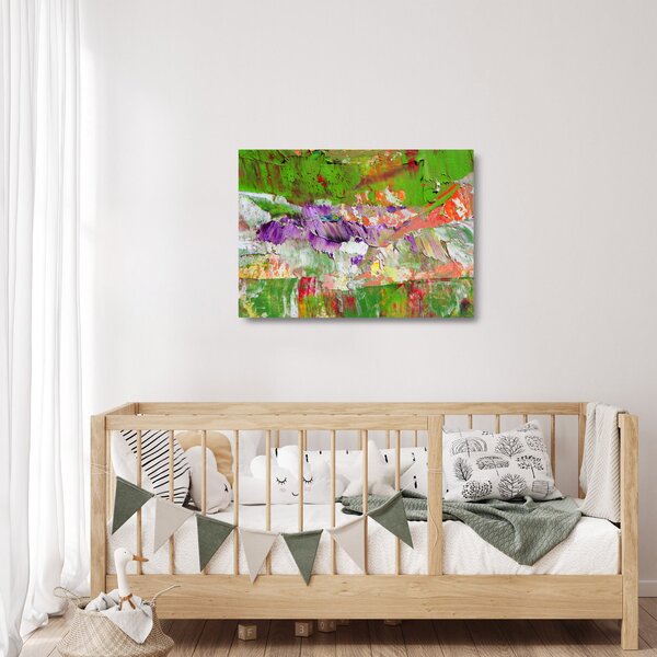 Staklena slika apstrakcije - slikanje (70x50 cm)