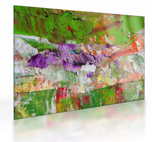 Staklena slika apstrakcije - slikanje (70x50 cm)