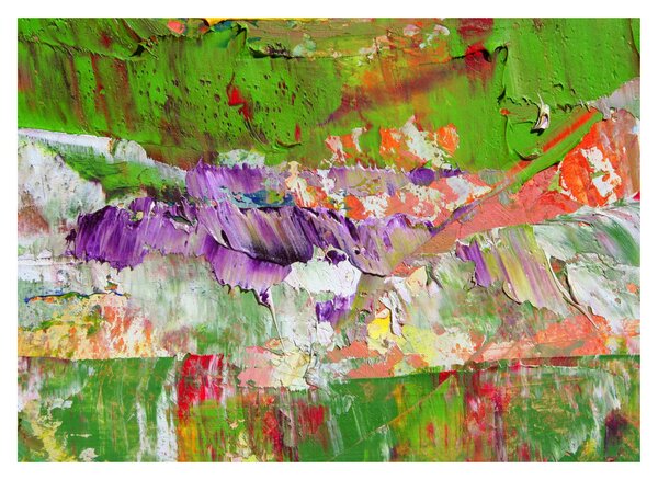 Staklena slika apstrakcije - slikanje (70x50 cm)