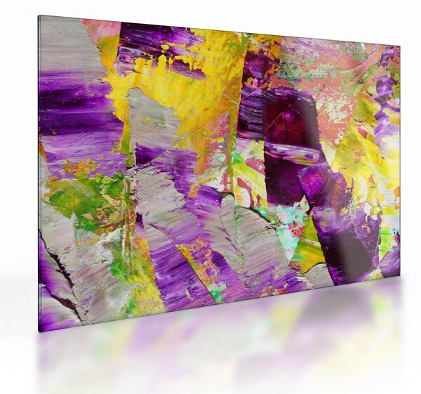 Staklena slika apstrakcije - slikanje (70x50 cm)
