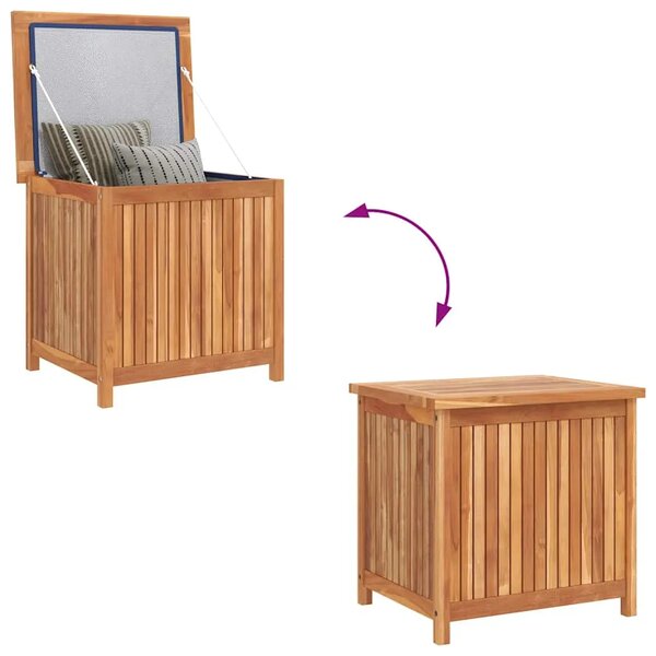 Vrtna kutija za pohranu 60 x 50 x 58 cm od masivne tikovine - 60 x 50 x 58 cm 60 x 50 x 58 cm