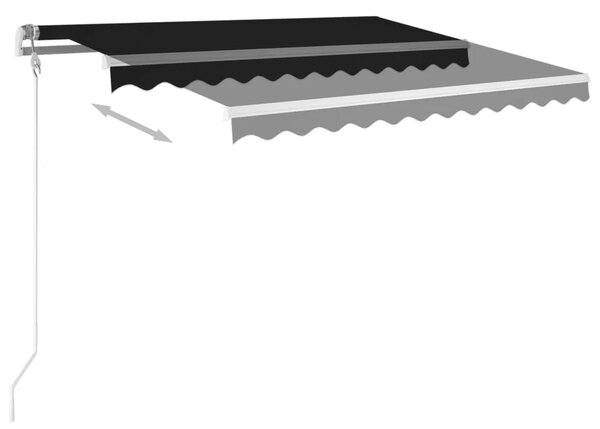 Tenda na automatsko uvlačenje 300 x 250 cm antracit - Antracit 300 x 250 cm 1 s bijelim okvirom