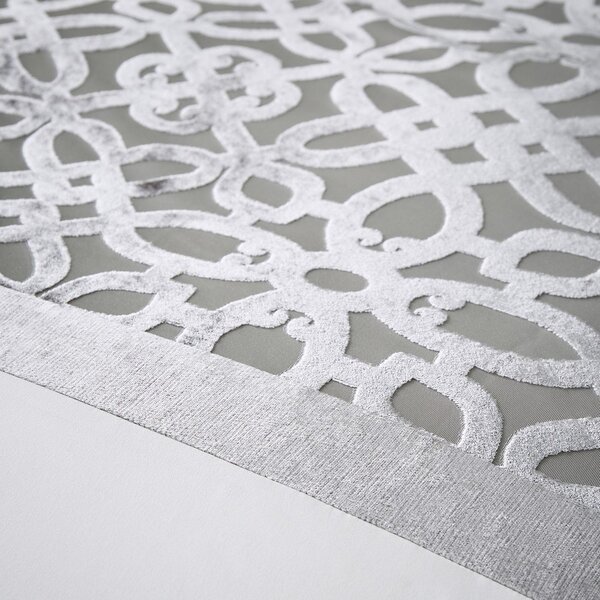 Krem/sivo-bež posteljina za bračni krevet/za produženi krevet od samta 230x220 cm Lattice Cut – Catherine Lansfield
