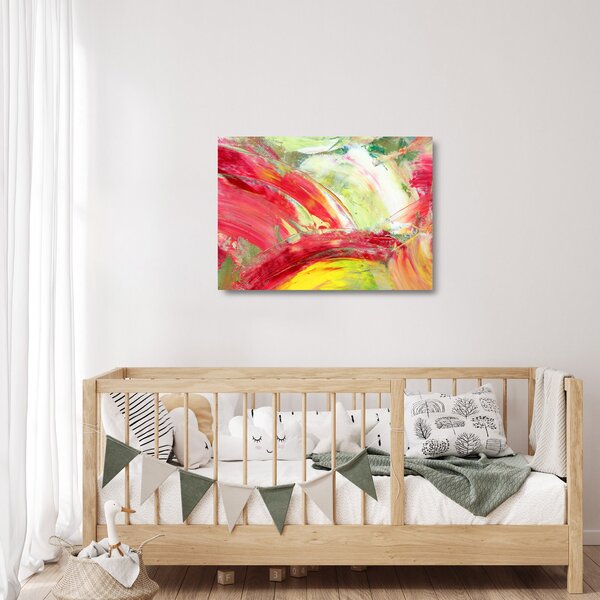 Staklena slika apstrakcije - slikanje (70x50 cm)