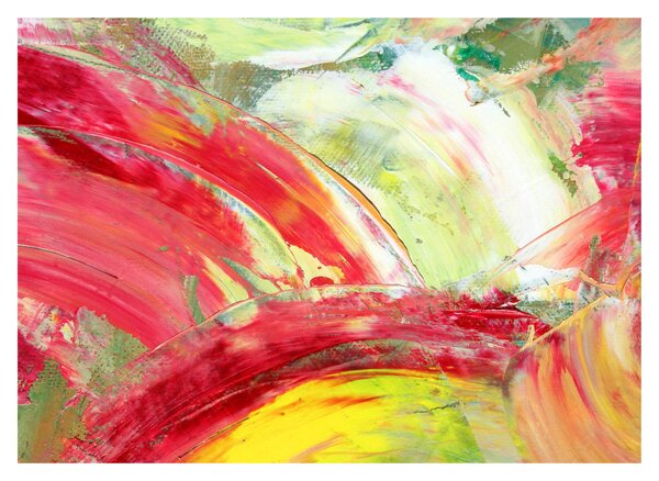 Staklena slika apstrakcije - slikanje (70x50 cm)