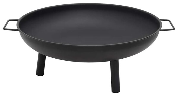 Posuda za vatru 67 5 x 58 x 22 5 cm čelična - Crna 67.5 x 58 x 22.5 cm Crna 67.5 x 58 x 22.5 cm