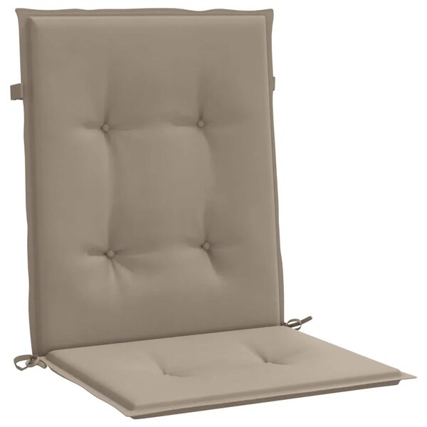 Jastuci za vrtne stolice 2 kom smeđesivi 100x50x3 cm od tkanine - Sivo-smeđa 100 x 50 x 3 cm 2 Sivosmeđa