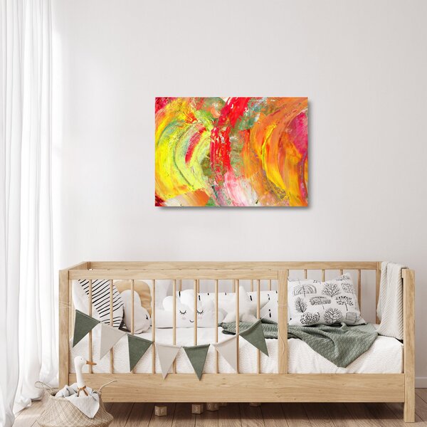 Staklena slika apstrakcije - slikanje (70x50 cm)