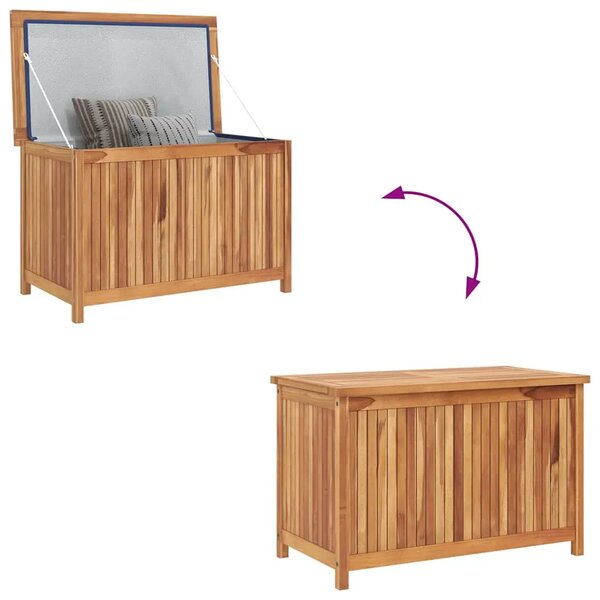 Vrtna kutija za pohranu 90 x 50 x 58 cm od masivne tikovine - 90 x 50 x 58 cm 90 x 50 x 58 cm