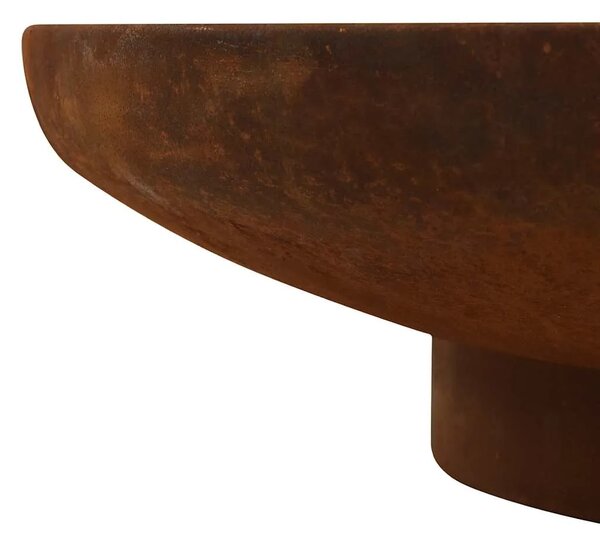 Posuda za vatru 80 cm čelična - Smeđa Φ 80 x 20 cm Smeđa Φ 80 x 20 cm