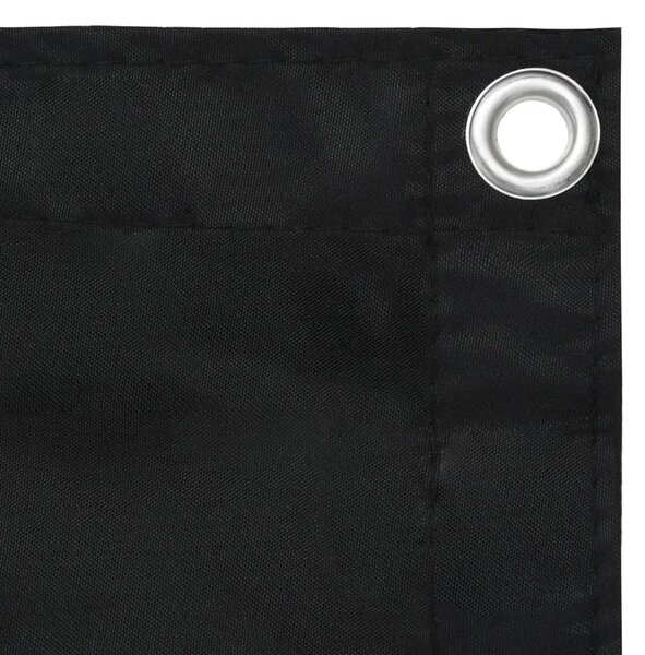 Balkonski zastor crni 120 x 400 cm od tkanine Oxford - Crna 120 x 400 cm 1 Crna