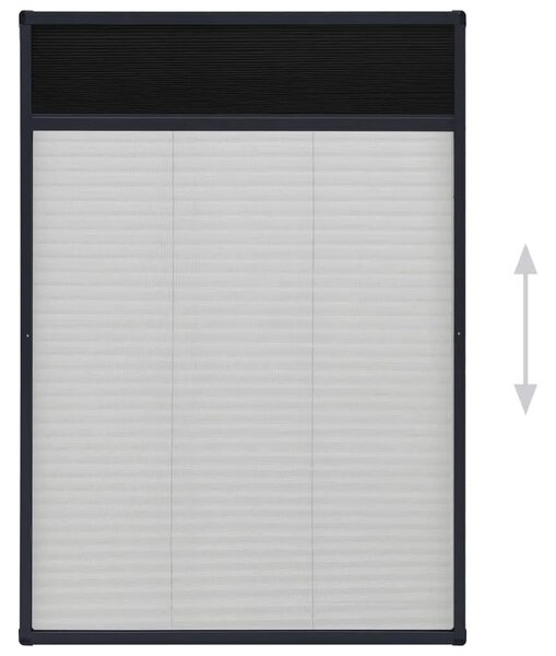 Komarica za prozor antracit 80 x 120 cm aluminij - Antracit 80 x 120 cm Antracit 80 x 120 cm