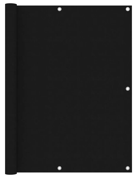 Balkonski zastor crni 120 x 400 cm od tkanine Oxford - Crna 120 x 400 cm 1 Crna