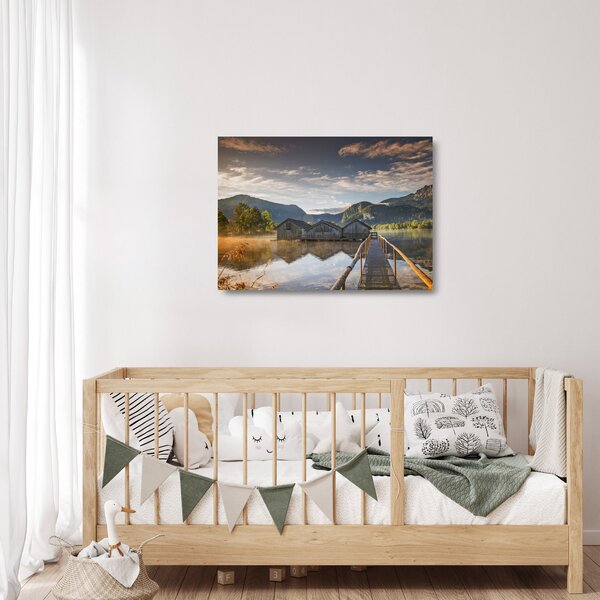 Staklena slika jezera (70x50 cm)