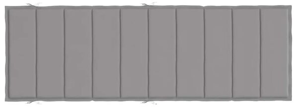 Jastuk za ležaljku sivi 186x58x4 cm od tkanine Oxford - Siva 1 Siva