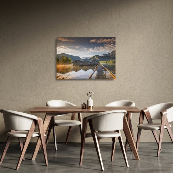 Staklena slika jezera (70x50 cm)