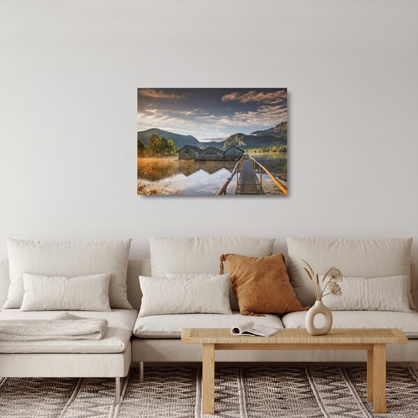 Staklena slika jezera (70x50 cm)