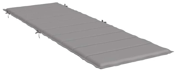 Jastuk za ležaljku sivi 186x58x4 cm od tkanine Oxford - Siva 1 Siva