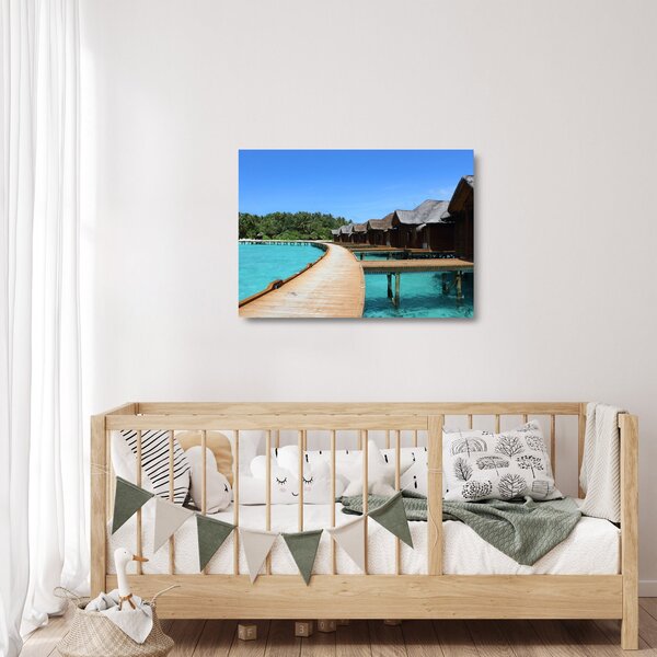 Staklena slika Maldiva (70x50 cm)