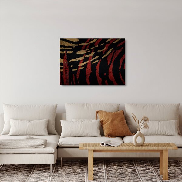 Staklena slika apstrakcije (70x50 cm)