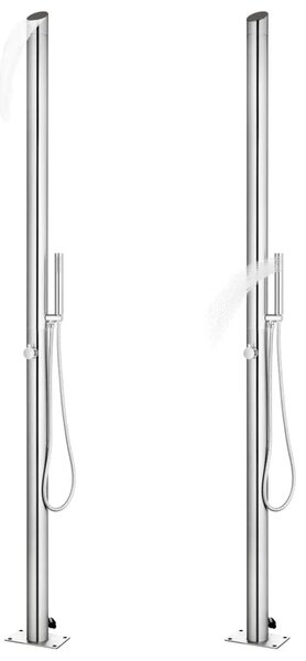 Vrtni tuš od nehrđajućeg čelika 220 cm
