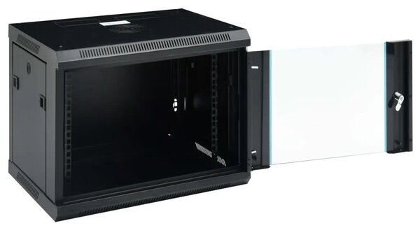 Zidni komunikacijski ormar 9U 19 IP20 600 x 450 x 510 mm - Crna 600 x 450 x 510 mm Crna 600 x 450 x 510 mm