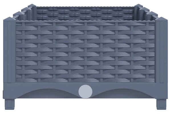 Povišena gredica 120x40x23 cm od polipropilena - Plavo-siva 120 x 40 x 23 cm 1 Plavo-siva