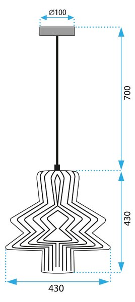 Stropni luster APP1458-1CP