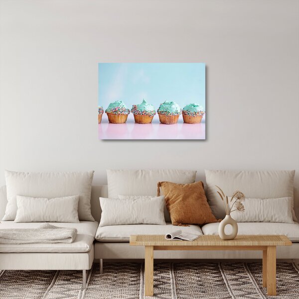 Staklena slika cupcaka (70x50 cm)